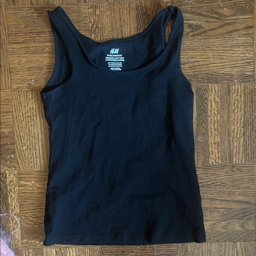 H&M Classic Black Tank Top for Women